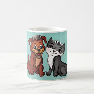 Taza Mágica Kitty y Puppy