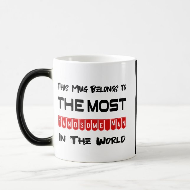 Taza Mágica La bruma mágica del hombre más guapo (Izquierda)
