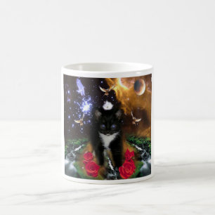 Taza Mágica La conciencia universal es un gatito feroz