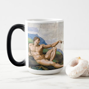 Taza Mágica La creación de Adán de Miguel Ángel Buonarroti