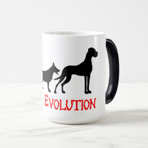 Taza Mágica La evolución de los Great Danes es divertida