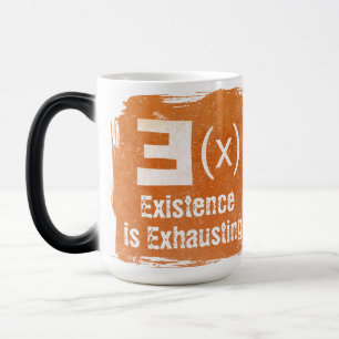 Taza Mágica La existencia es agotadora – Esqueleto divertido d