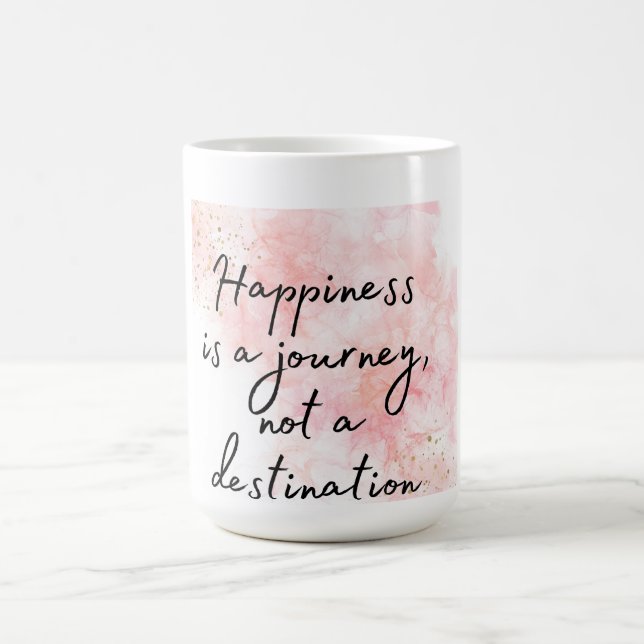 Taza Mágica La felicidad es un viaje, no un destino (Centro)