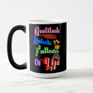 Taza Mágica La Gratitud Desbloquea La Plena Vida