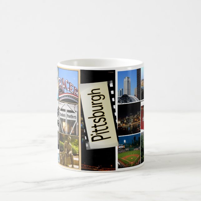 Taza Mágica La imagen mágica de Mug-Pittsburgh aparece cuando  (Centro)