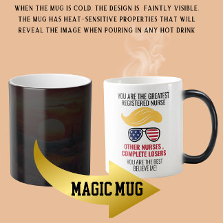 Taza Mágica La mejor enfermera de Trump es divertida