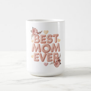 Taza Mágica La mejor mamá del mundo Diseño floral en 3D   Rega