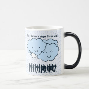 Taza Mágica La nube imita el dibujo animado divertido de las