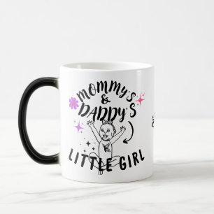 Taza Mágica La pequeña niña de mamá y papá