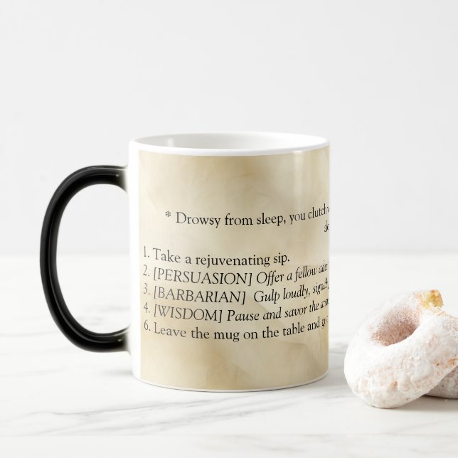 Taza Mágica La Puerta 3 de Baldur inspirada (Con donut)