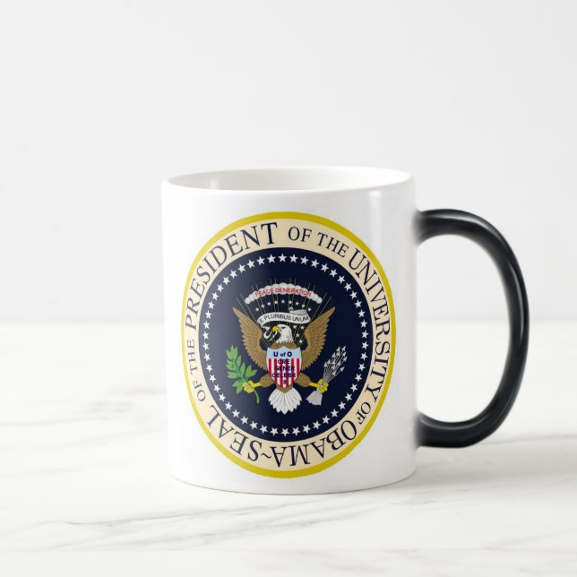 Taza Mágica La universidad del sello presidencial oficial de (Derecha)