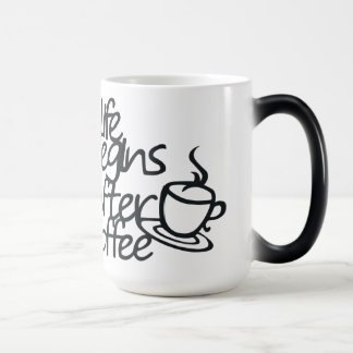 Taza Mágica LA VIDA EMPIEZA DESPUÉS DE CAFÉ Morphing Mug
