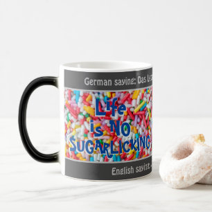Taza Mágica La vida no es azúcares - traducciones tontas. Alem