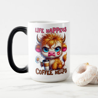 Taza Mágica La vida sucede, el café ayuda