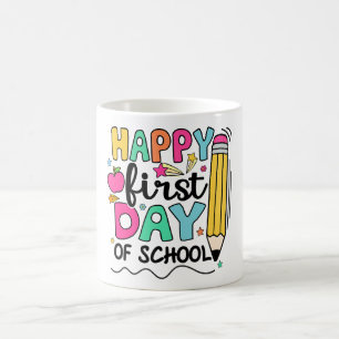 Taza Mágica Lápiz Feliz Primer Día de Escuela Profesor Niños