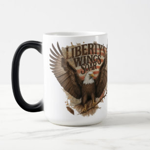Taza Mágica Las alas de la libertad se disparan el diseño de l