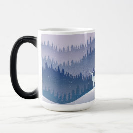 Taza Mágica Lavender Pinos navidades de invierno maravillarse