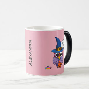 Taza Mágica Lechuza del asistente del personalizado - Truco o