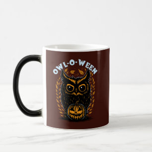 Taza Mágica Lechuza Halloween