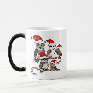 Taza Mágica Lechuzas de Santa