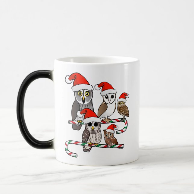 Taza Mágica Lechuzas de Santa (Izquierda)