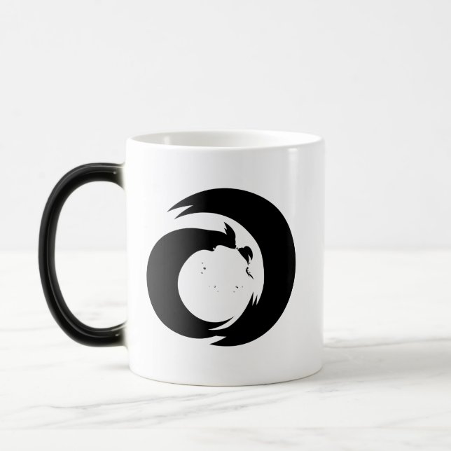 Taza Mágica Letra estilizada "A" Monograma Arte Moderno (Izquierda)