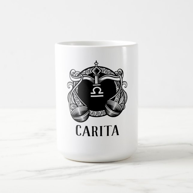 Taza Mágica Libra Combo Personalizado Mug 15 oz (Centro)
