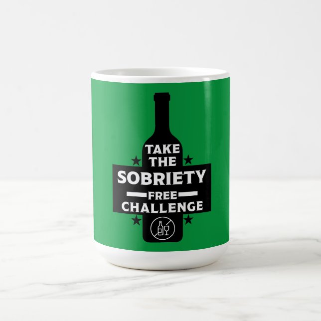 Taza Mágica Libre De Alcohol Y Sobrio (Centro)