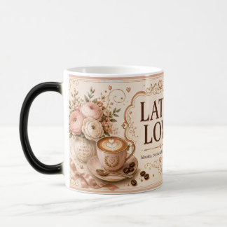 Taza Mágica Librería Café Latte Love Romantic Blush