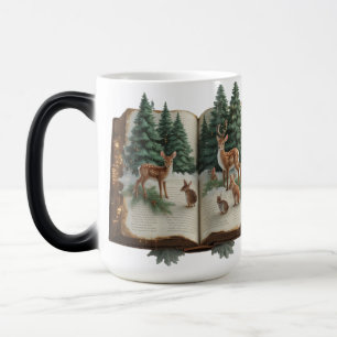 Taza Mágica Libro de cuentos de Woodland Reindeer Color Morphi