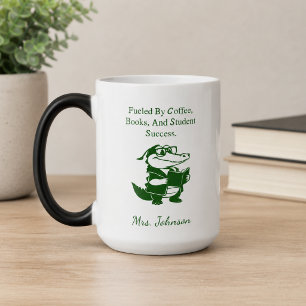 Taza Mágica Libros de café Éxito estudiantil Vida de profesor 
