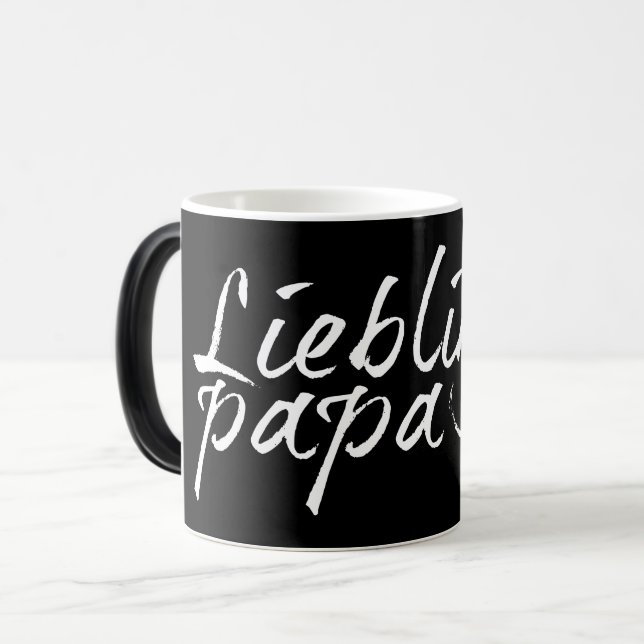 Taza Mágica Lieblingspapa - weißer Schriftzug 00001 (Anverso izquierdo)