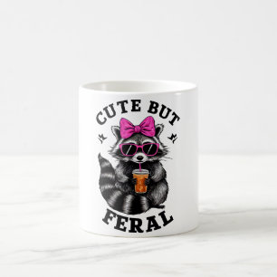 Taza Mágica Lindo Pero Salvaje Payaso Mapache Colorido Con Gaf