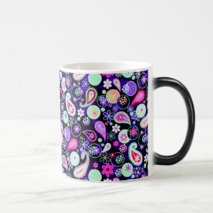 Taza Mágica Lindos patrones de cachemira coloridos
