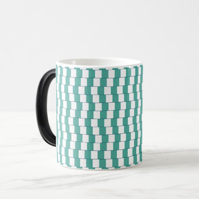 Taza Mágica Líneas turquesas confusas (Anverso izquierdo)