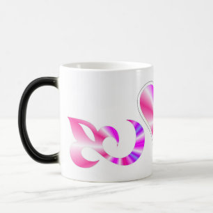 Taza Mágica Lirio cardíaco arcoiris y mariposa