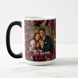 Taza Mágica Lirios Calla Floral Recuerdo para Padrastro Papá