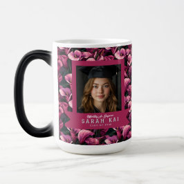 Taza Mágica Lirios De Calla De Moda Clase De Graduados De