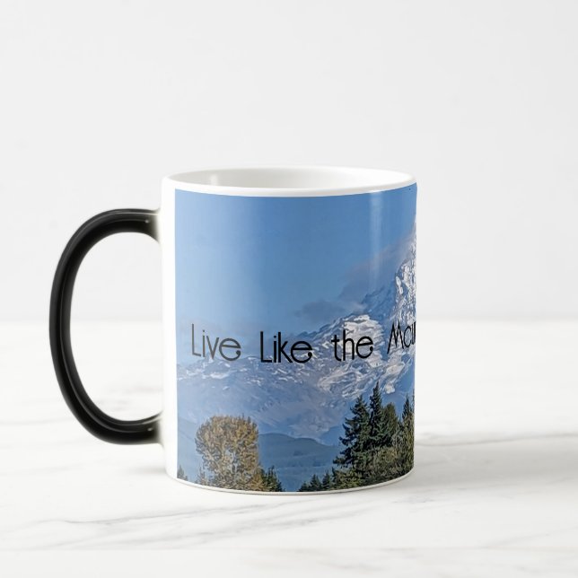 Taza Mágica Live Like Mountain está fuera - Mount Rainier Mug (Izquierda)