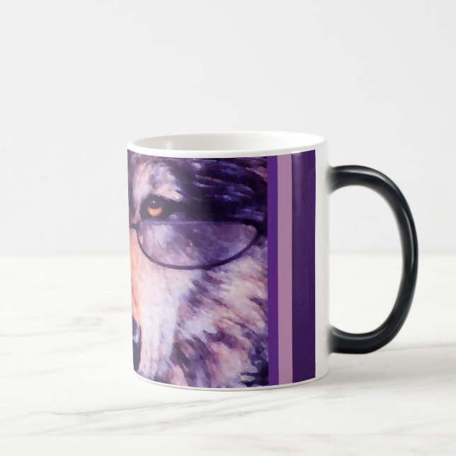 Taza Mágica Lobo púrpura solitario (Derecha)