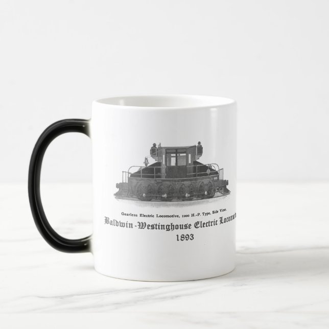 Taza Mágica Locomotora eléctrica 1893 de Baldwin Westinghouse (Izquierda)