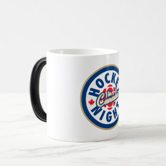Taza Mágica Logo de la Noche de Hockey en Canadá