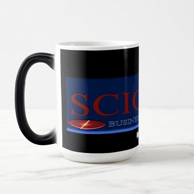 Taza Mágica Logo de Sciorbis Business Group No Barras (Izquierda)