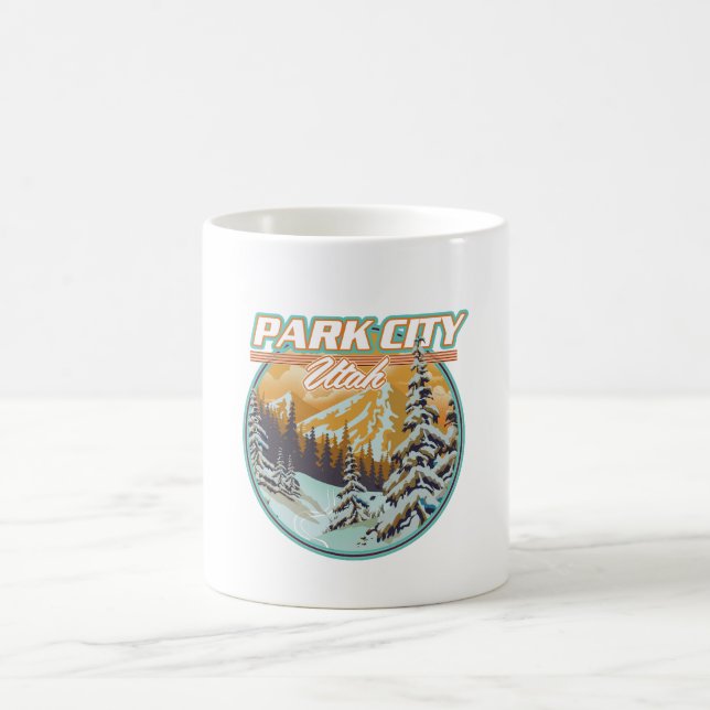 Taza Mágica Logo de viajes de Park City Utah (Centro)