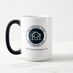 Taza Mágica Logotipo de negocio personalizado moderno regalo