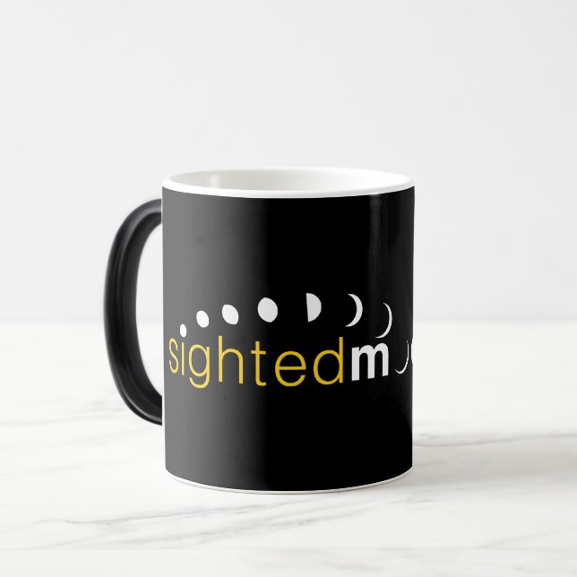 Taza Mágica Logotipo de vista Moon dot com (Anverso izquierdo)