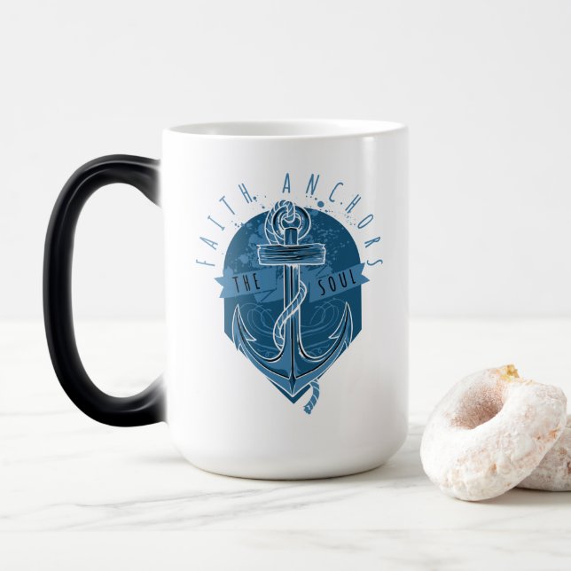 Taza Mágica Los ancestros de fe náutica del alma (Con donut)