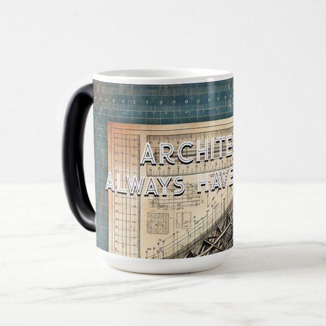 Taza Mágica Los arquitectos siempre tienen un plan, un regalo  (Anverso izquierdo)