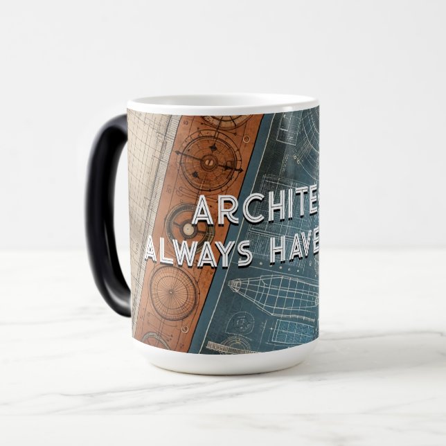 Taza Mágica Los arquitectos siempre tienen un plan, un regalo  (Anverso izquierdo)
