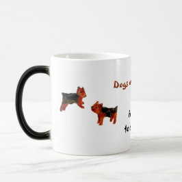 Taza Mágica Los Perros Terrier Son Graciosos De Bienvenida
